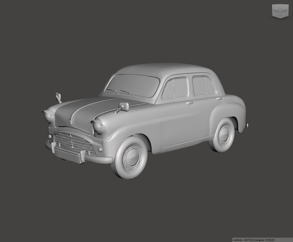 3D Printed Resin Model of Austin A30 1956