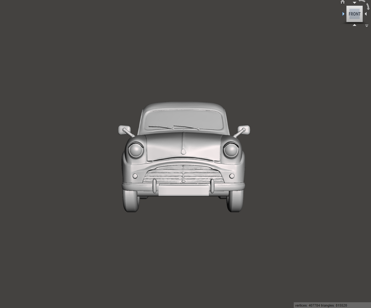 3D Printed Resin Model of Austin A30 1956