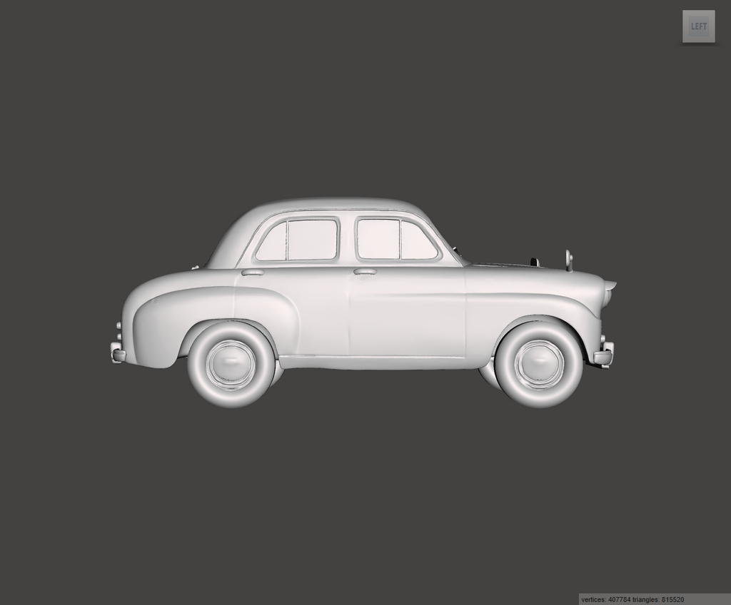 3D Printed Resin Model of Austin A30 1956