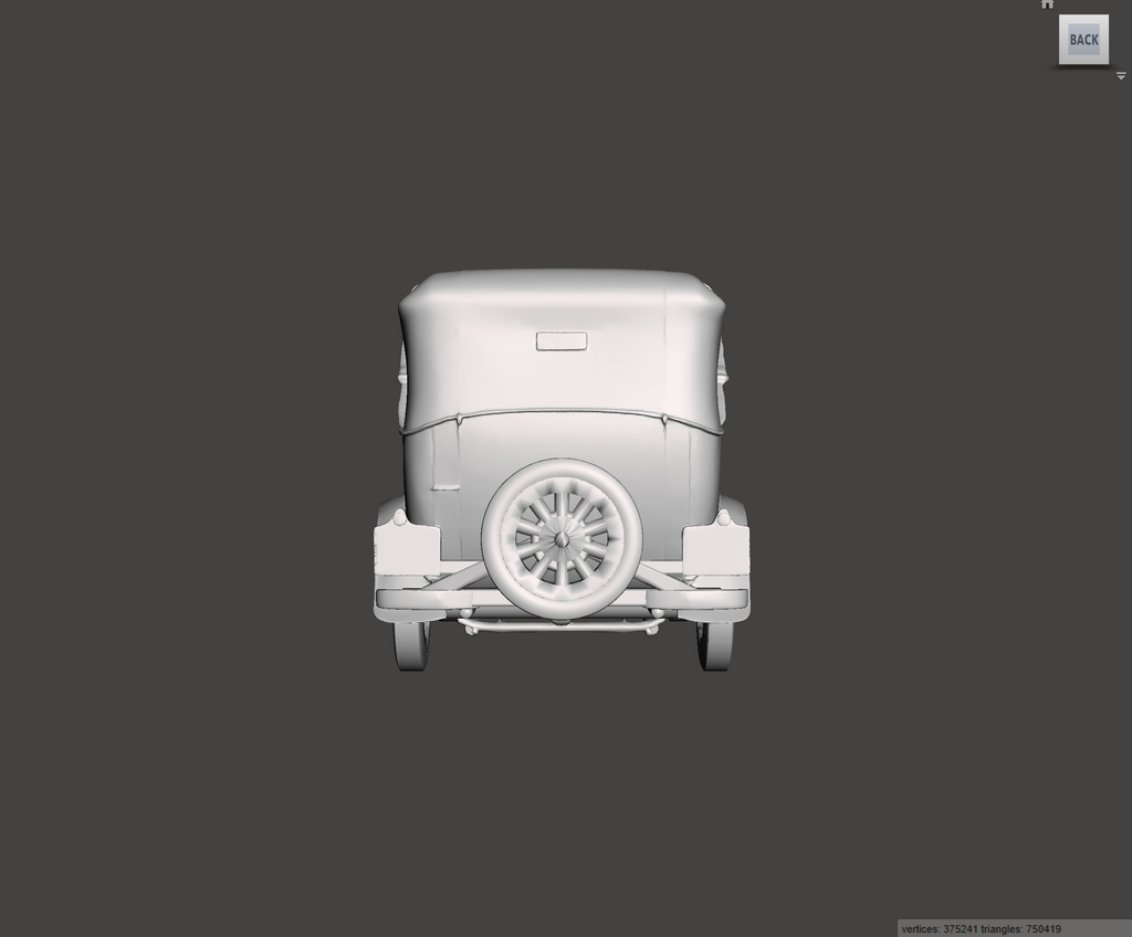 3D Printed Resin Model of Austin 12-4 Taxi Cab 1937