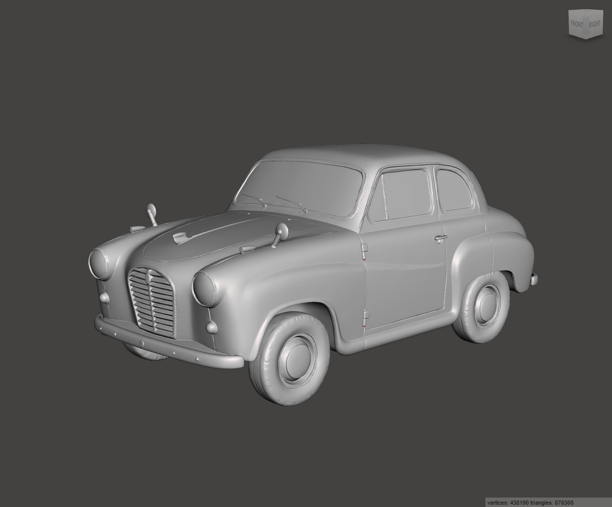 3D Printed Resin Model of Austin A35 1957