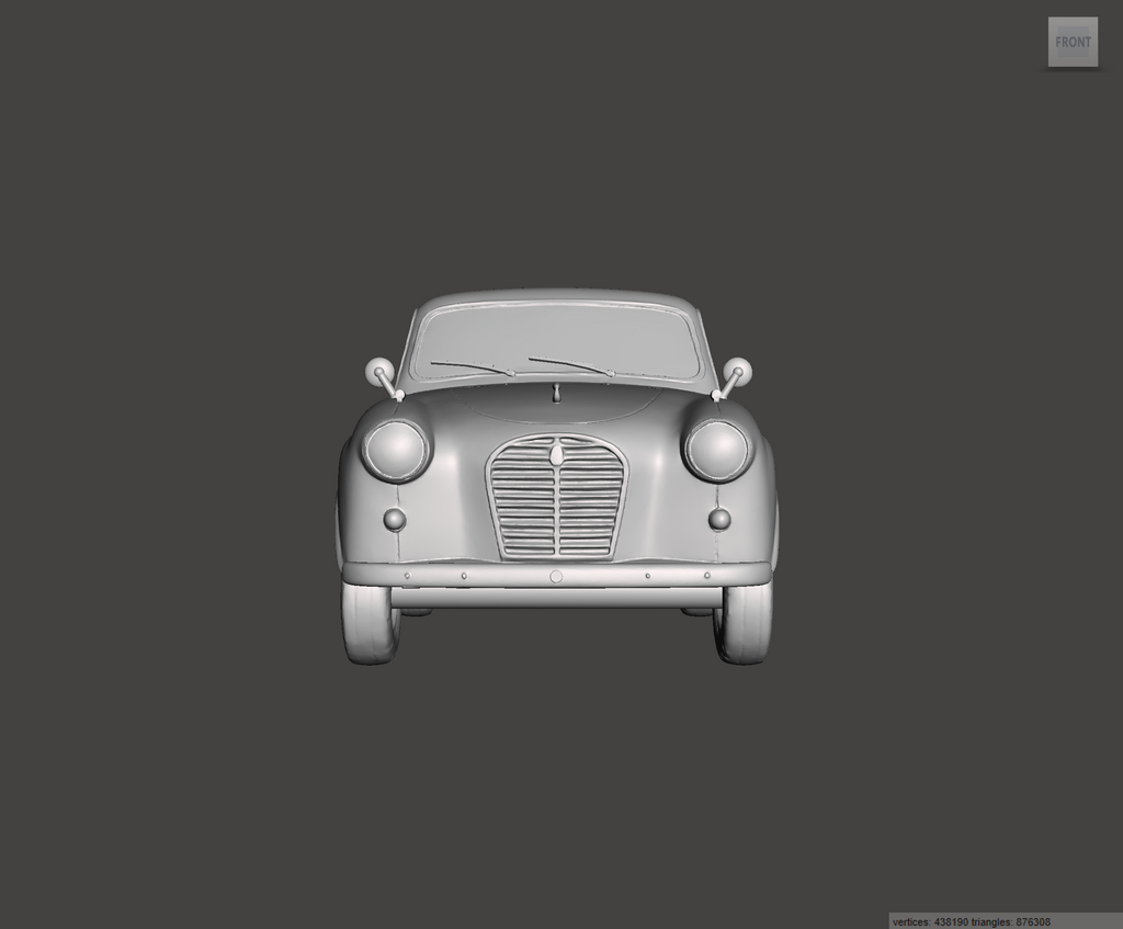 3D Printed Resin Model of Austin A35 1957