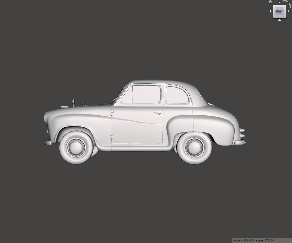 3D Printed Resin Model of Austin A35 1957