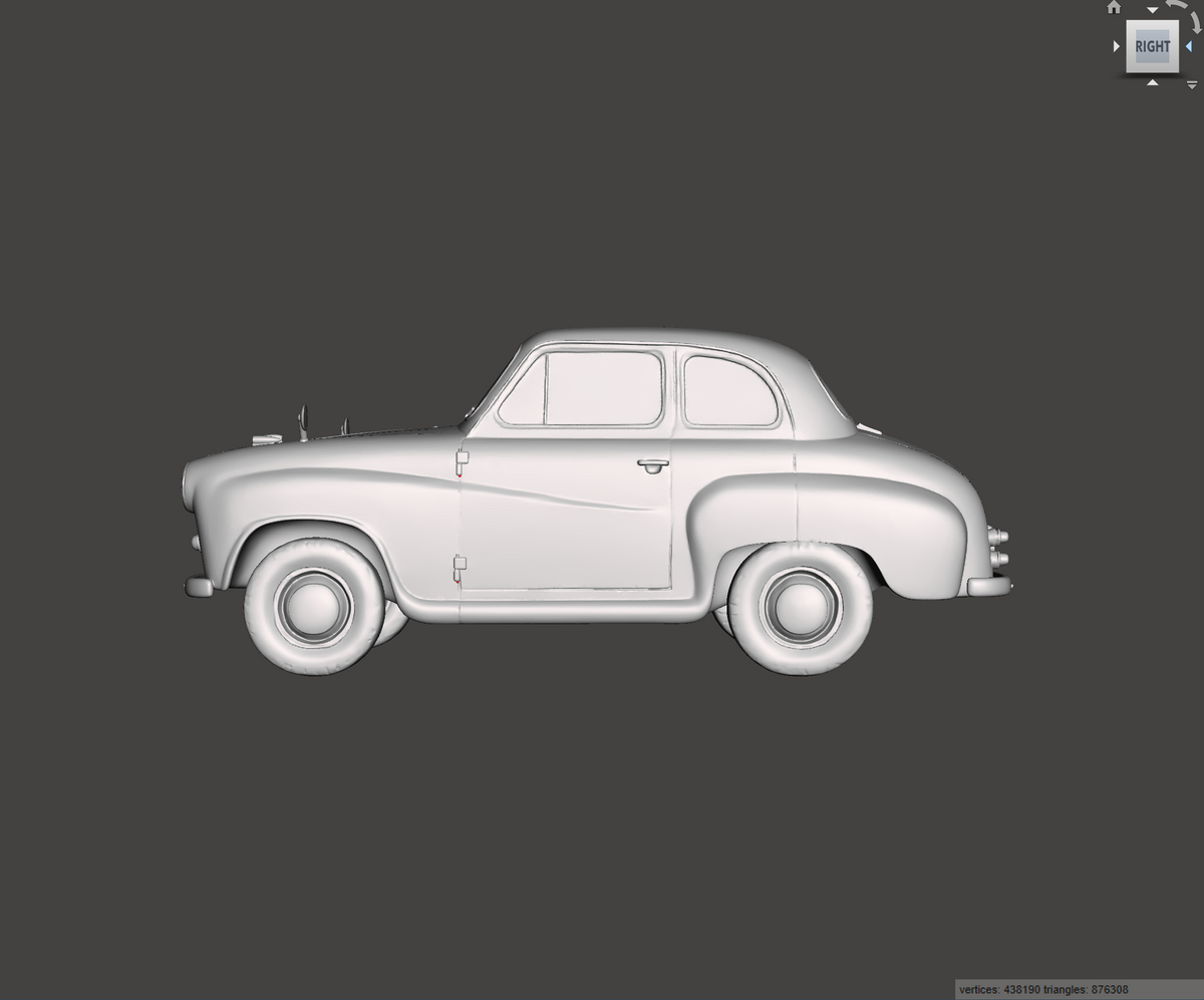 3D Printed Resin Model of Austin A35 1957