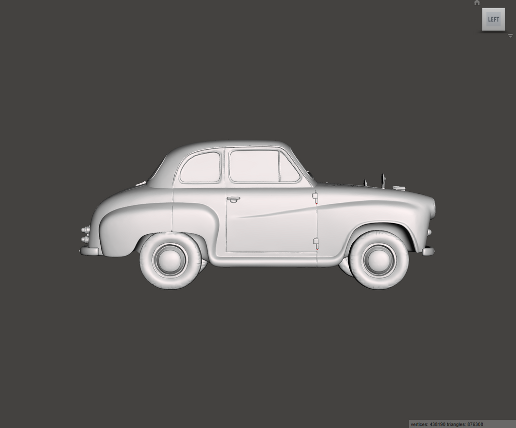3D Printed Resin Model of Austin A35 1957
