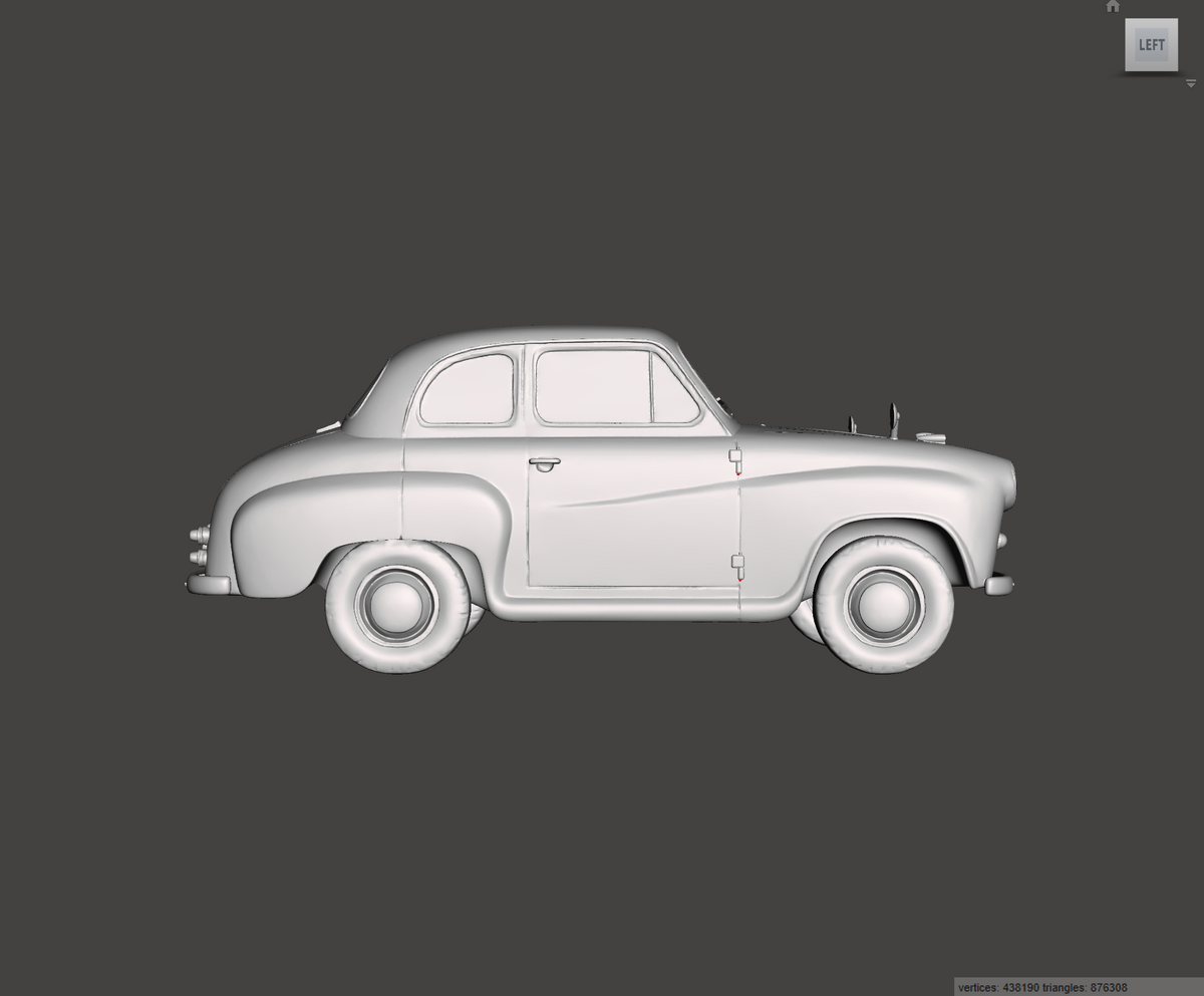 3D Printed Resin Model of Austin A35 1957