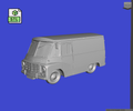 Digital Download of 3D Printed Austin LD 1ton Van 1966 prescale