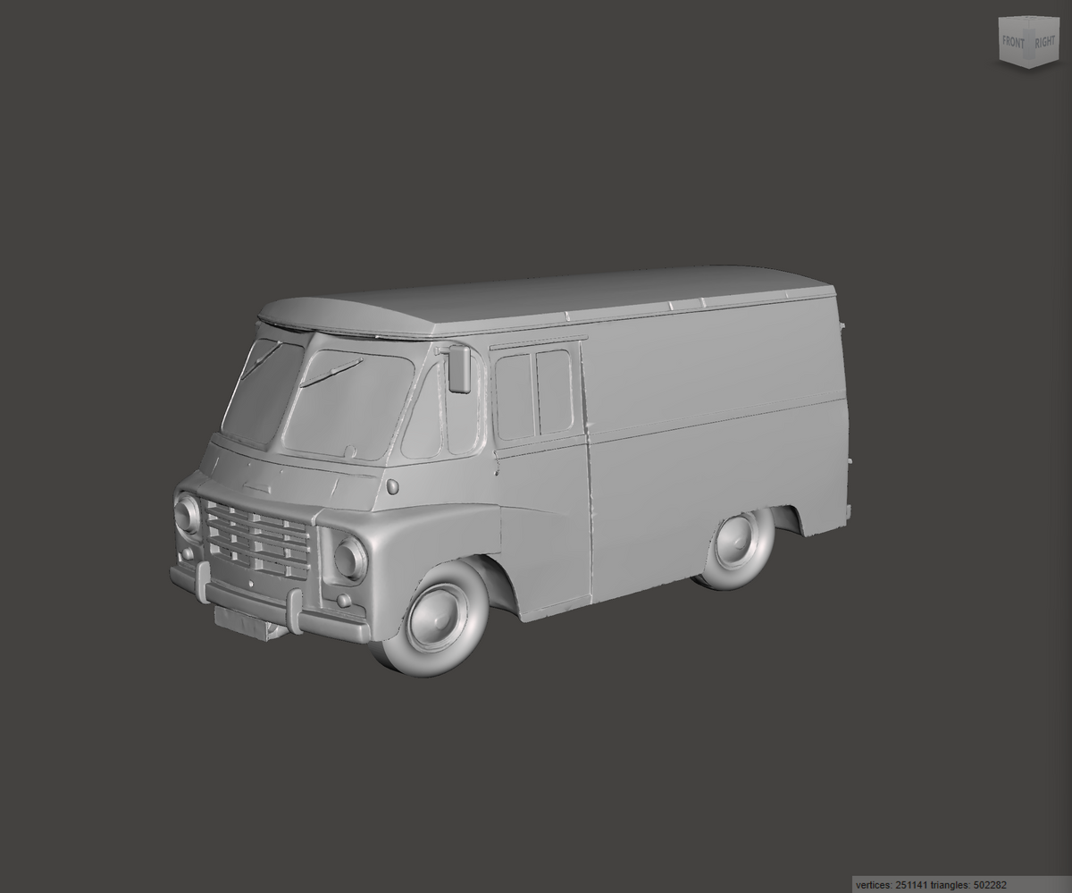 3D Printed Resin model of Austin LD 1ton Van 1966
