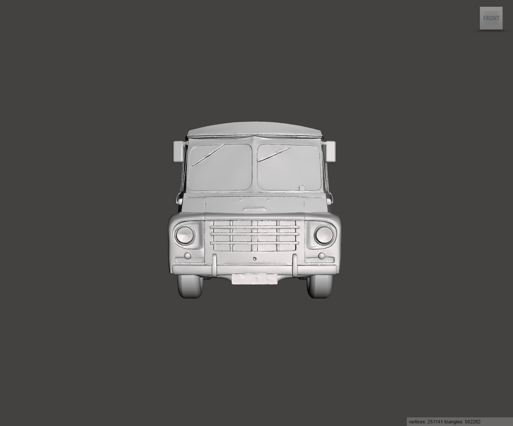 3D Printed Resin model of Austin LD 1ton Van 1966
