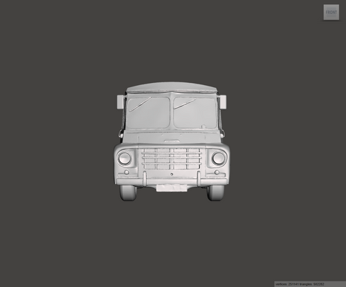 3D Printed Resin model of Austin LD 1ton Van 1966