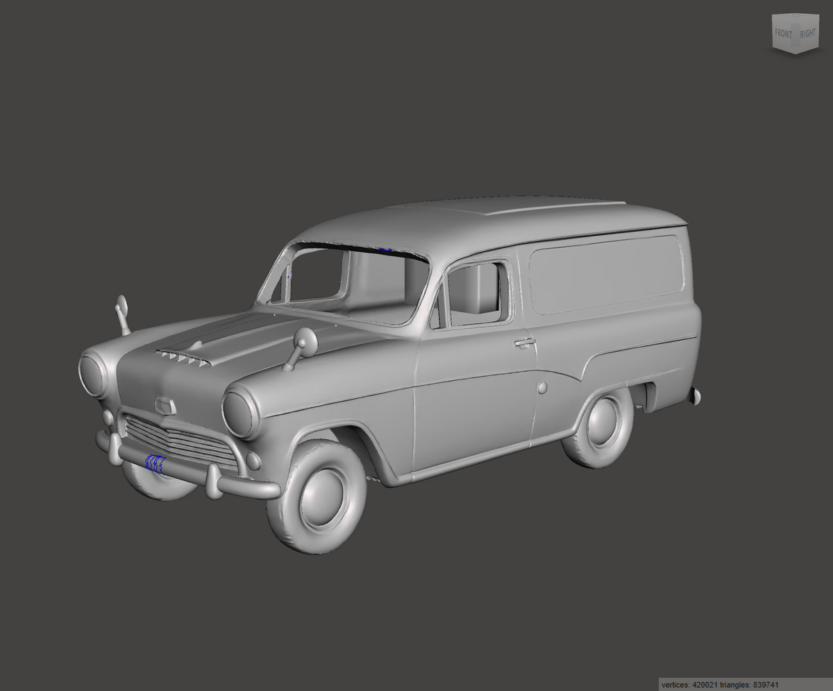 3D Printed Resin model of Austin A55A60 Van 1966