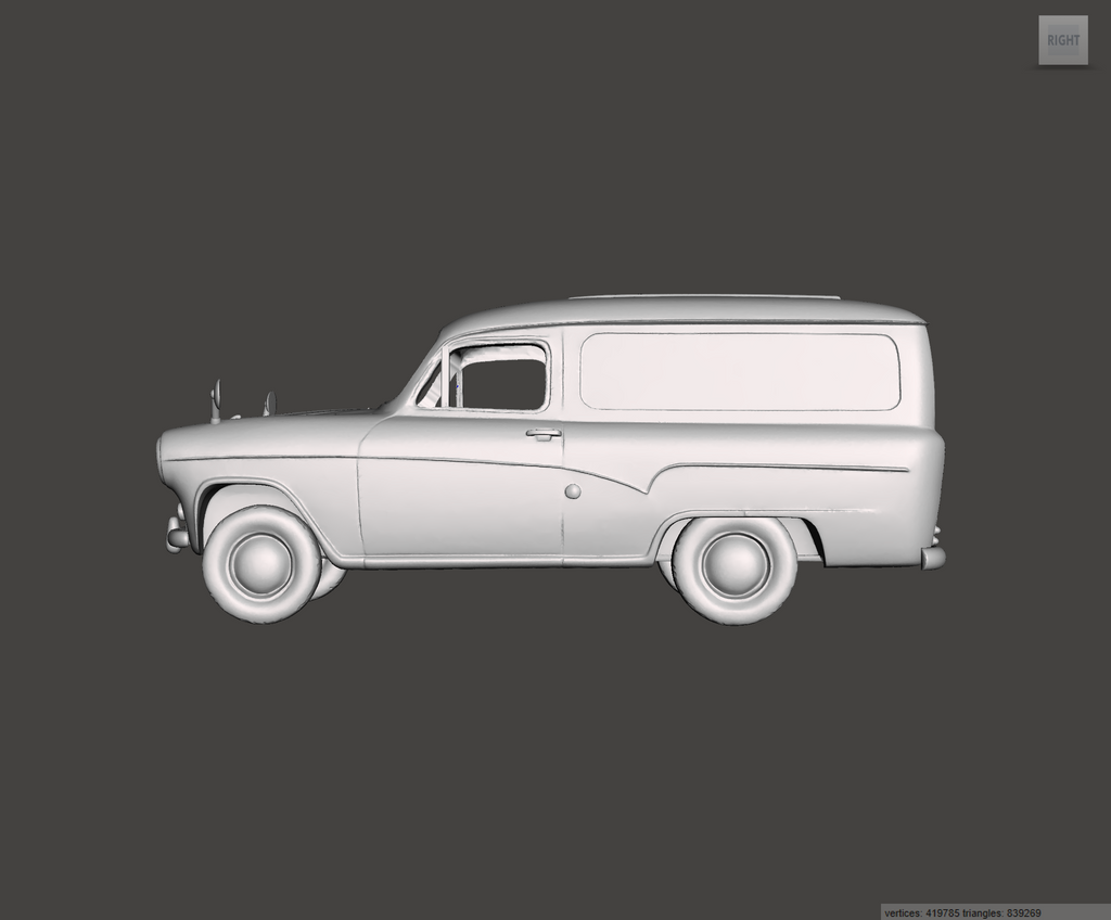3D Printed Resin model of Austin A55A60 Van 1966