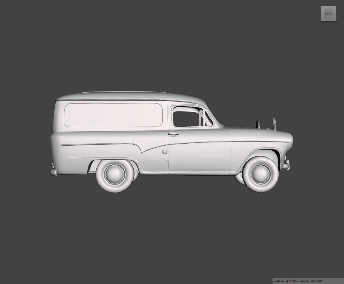 3D Printed Resin model of Austin A55A60 Van 1966