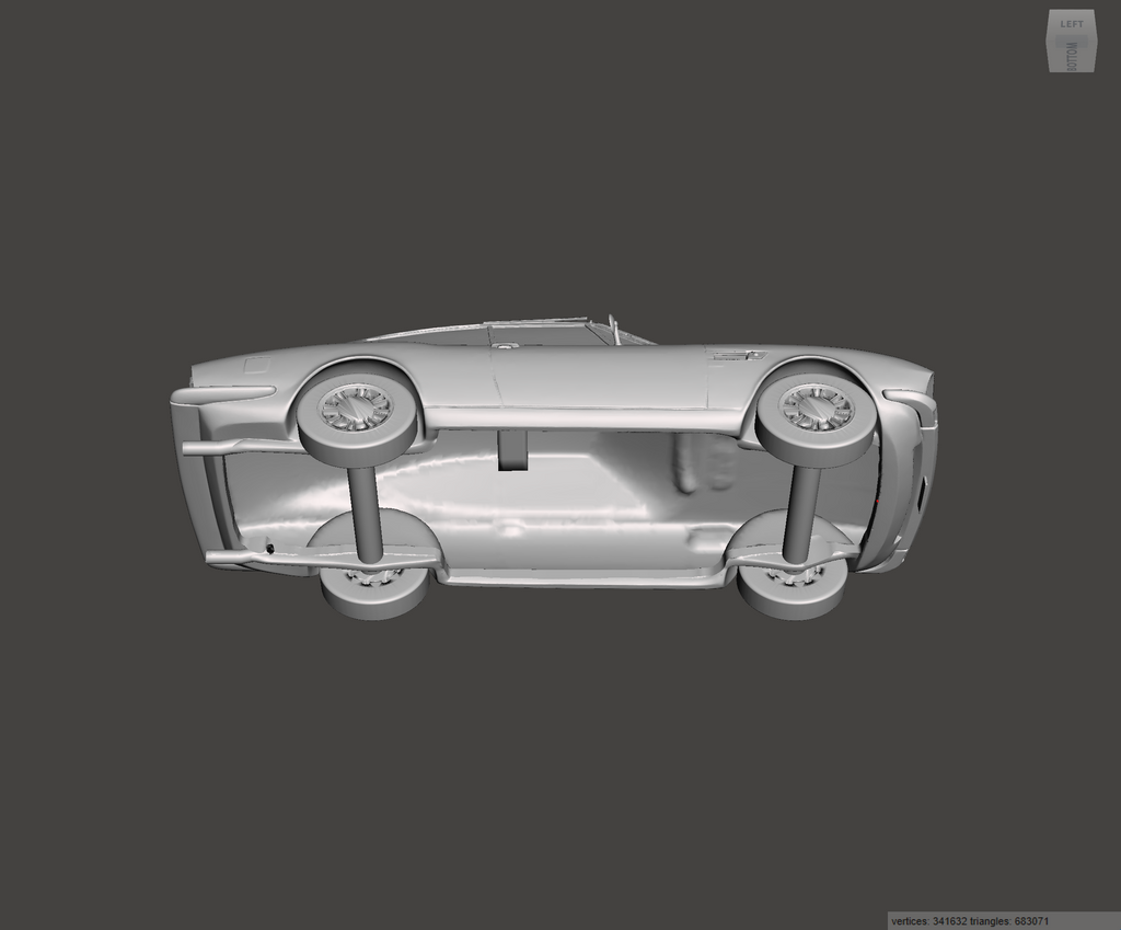 3D Printed Resin Model of Fiat Dino 1971