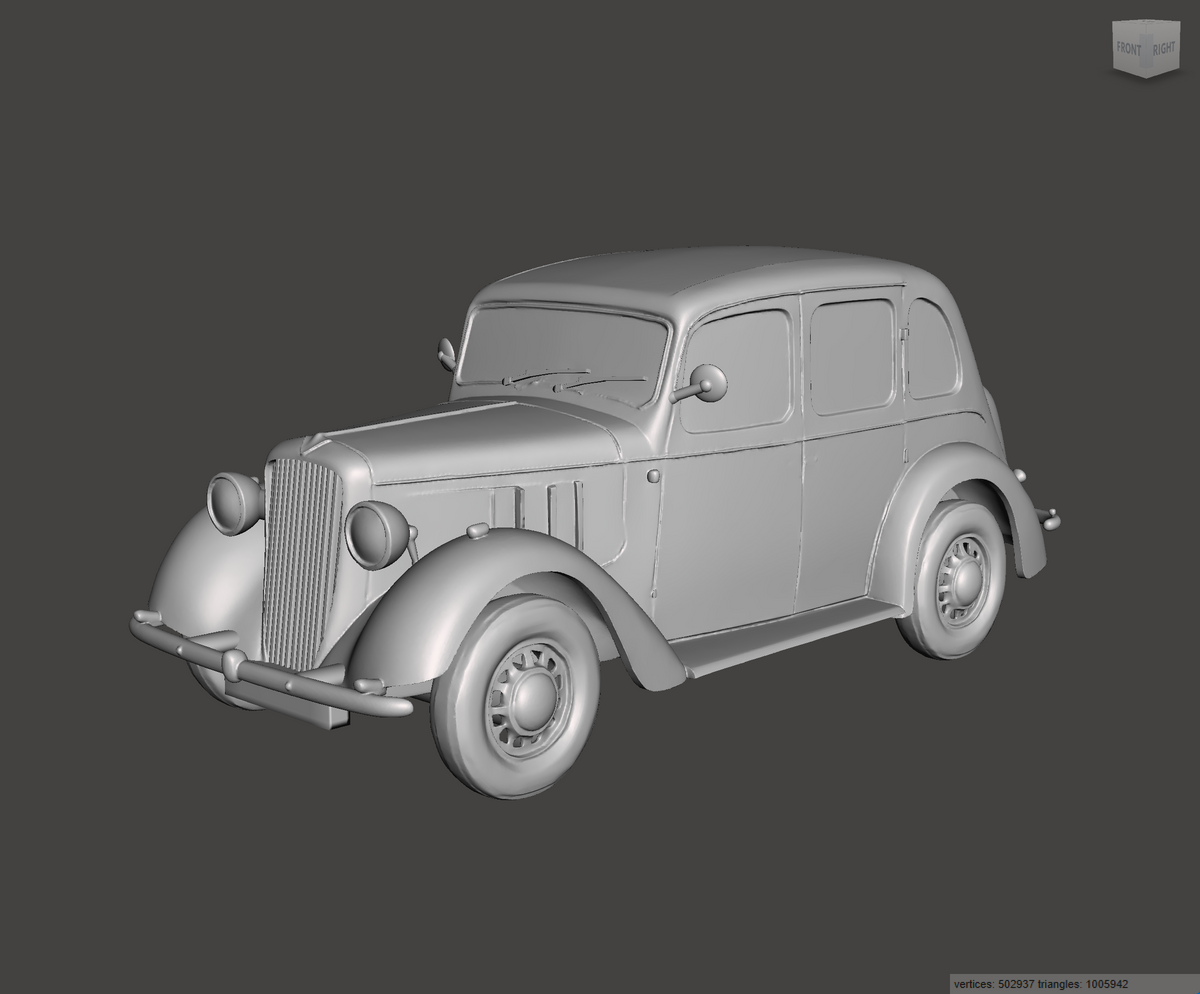 3D Printed Resin Model of Austin 10 Cambridge 1937