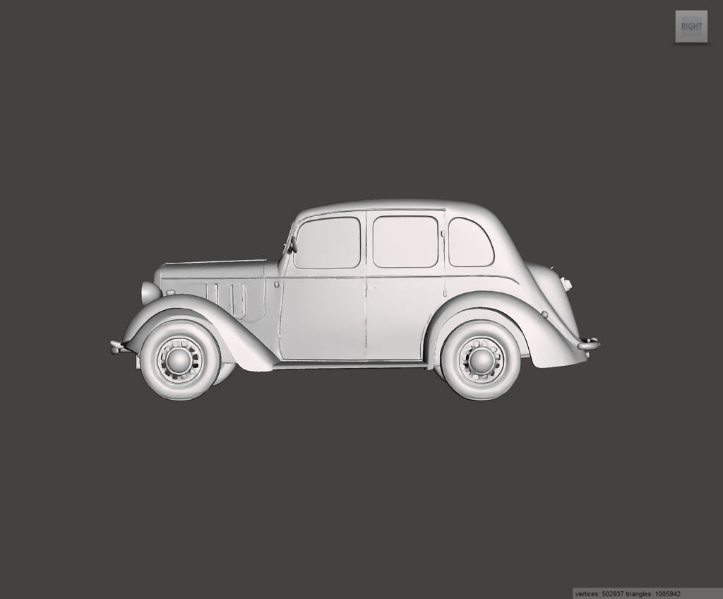3D Printed Resin Model of Austin 10 Cambridge 1937