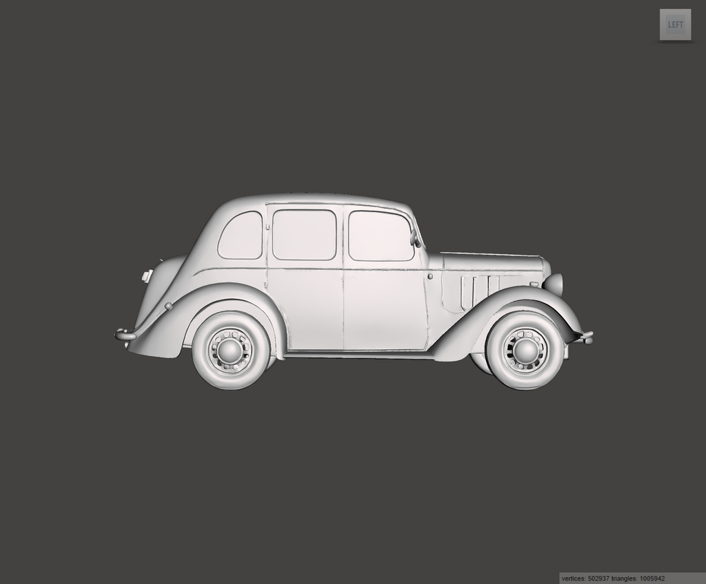 3D Printed Resin Model of Austin 10 Cambridge 1937