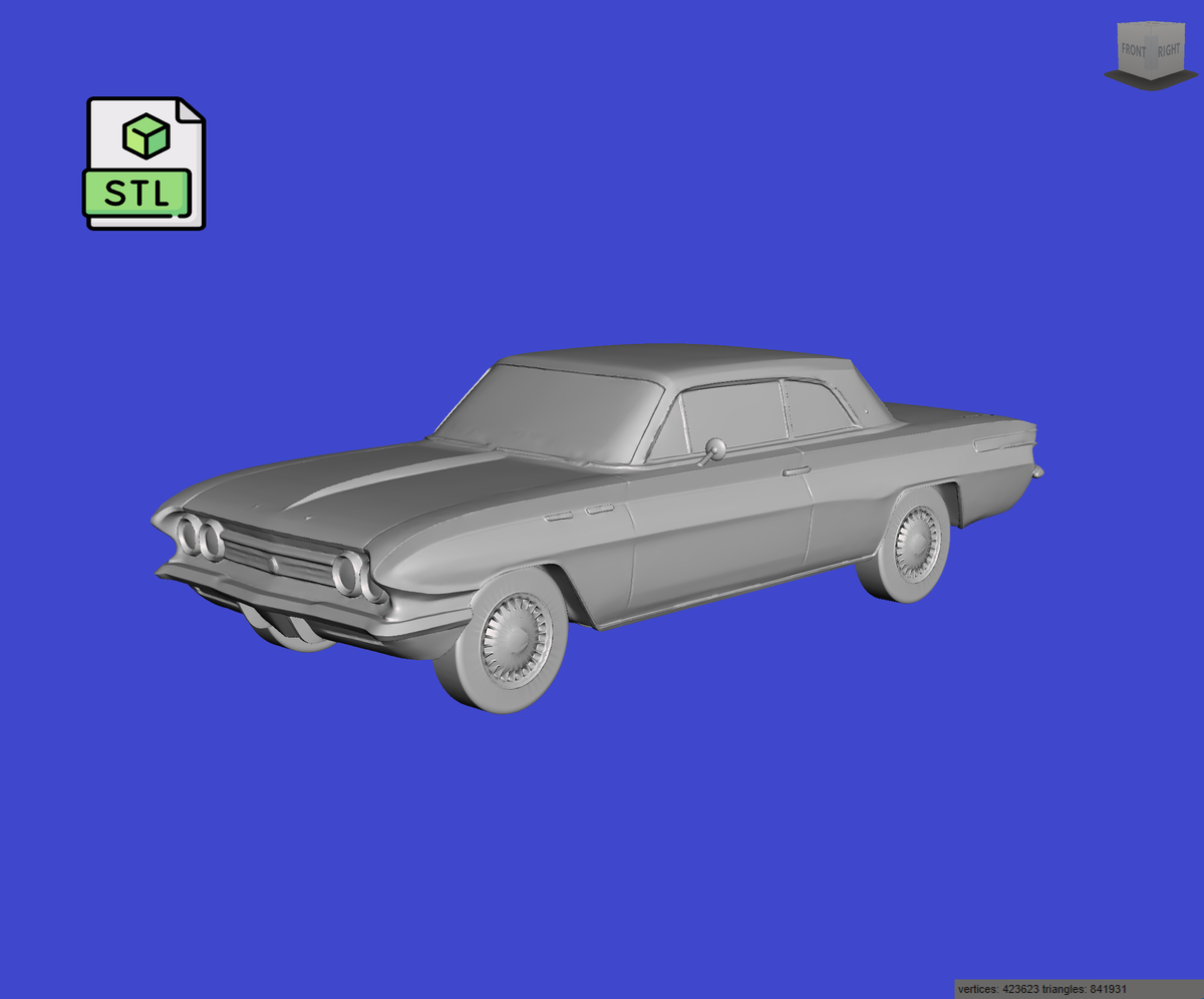 Digital Download of 3D Printed Buick Skylark 1961 prescale