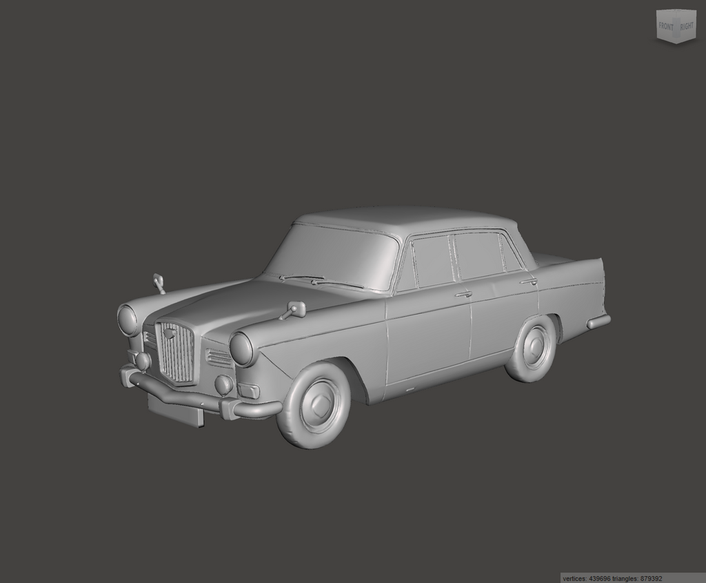 3D Printed Resin Model of Wolseley 16-60 1966
