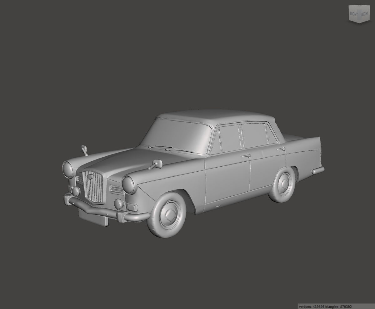 3D Printed Resin Model of Wolseley 16-60 1966