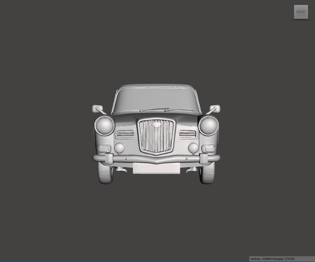 3D Printed Resin Model of Wolseley 16-60 1966