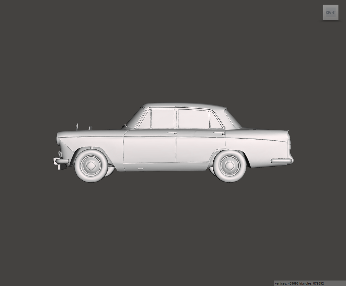 3D Printed Resin Model of Wolseley 16-60 1966