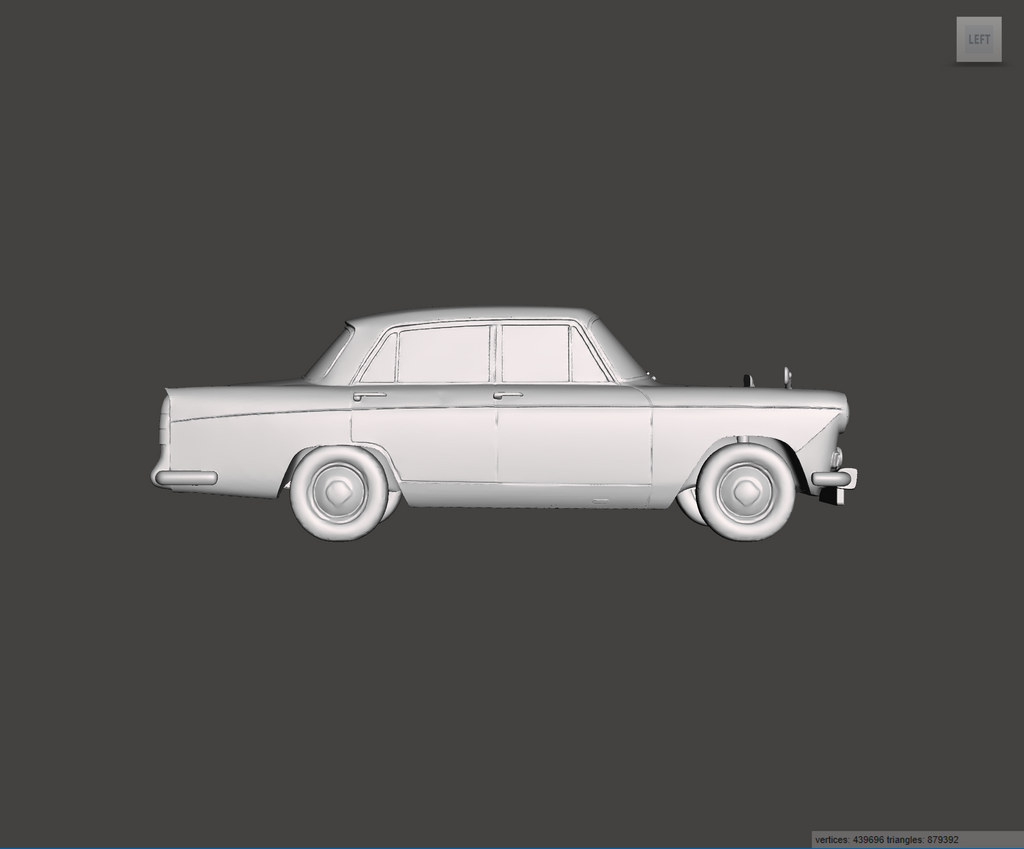 3D Printed Resin Model of Wolseley 16-60 1966