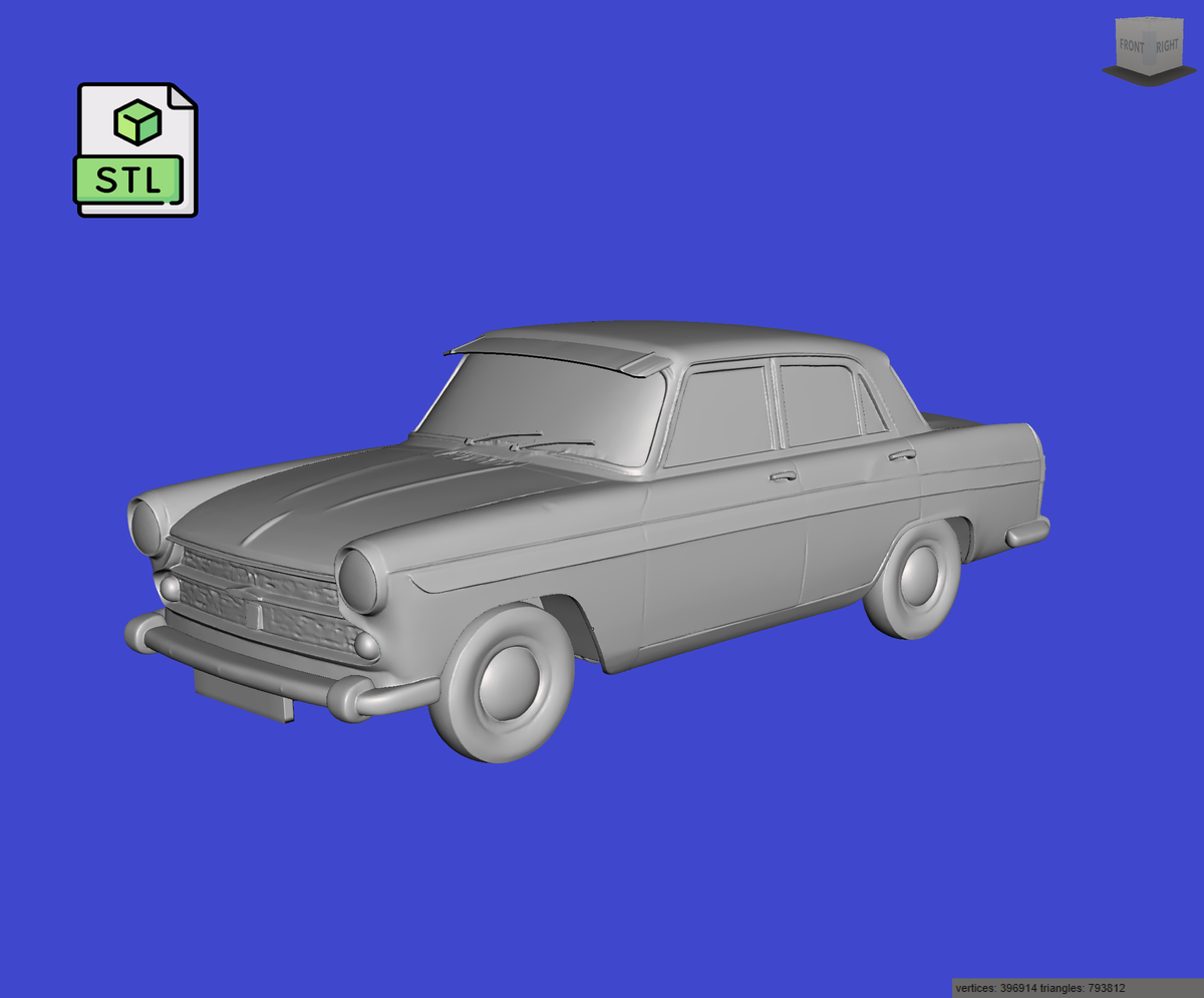 Digital Download of 3D Printed Austin A60 Cambridge 1963 prescale