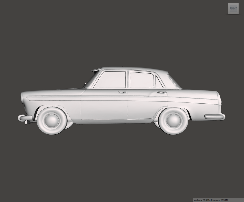 3D Printed Resin Model of Austin A60 Cambridge 1963
