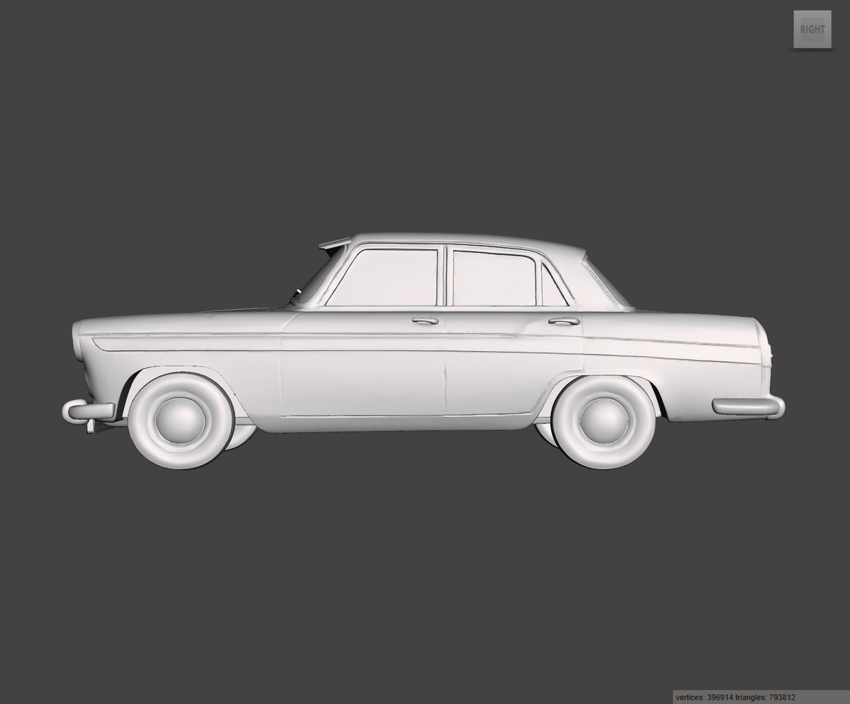 3D Printed Resin Model of Austin A60 Cambridge 1963