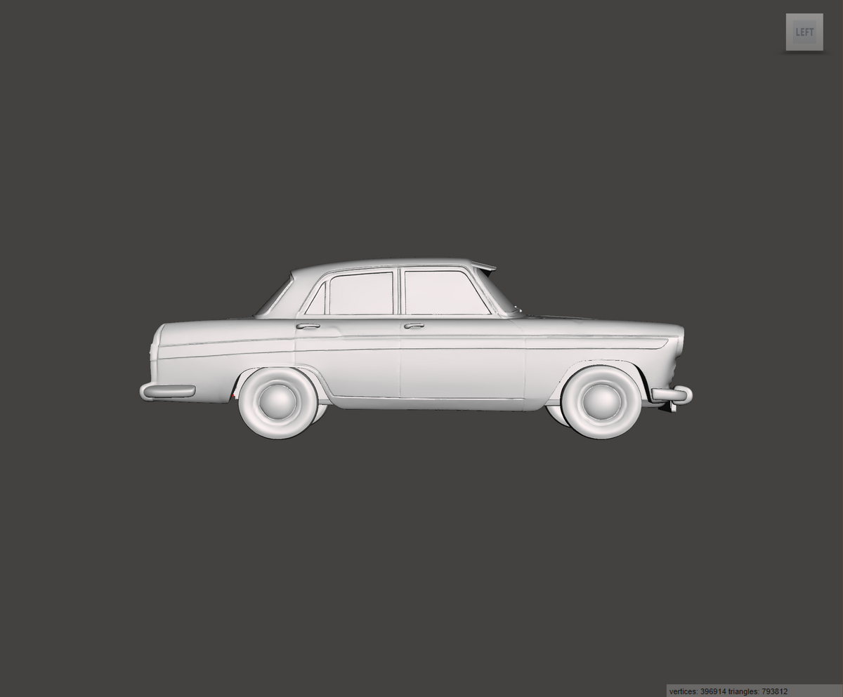 3D Printed Resin Model of Austin A60 Cambridge 1963