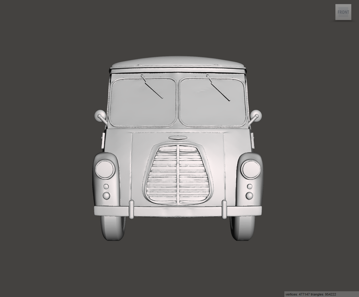 3D Printed Resin Model of Morris LD Van 1952