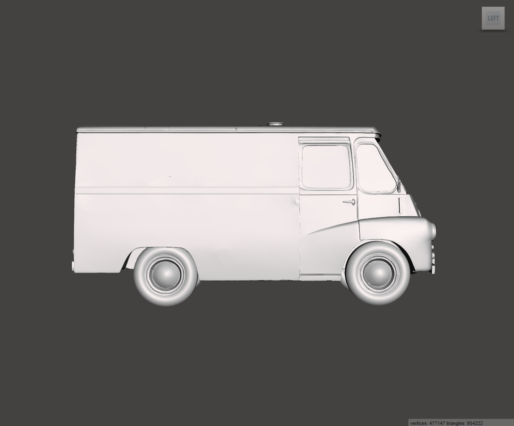 3D Printed Resin Model of Morris LD Van 1952