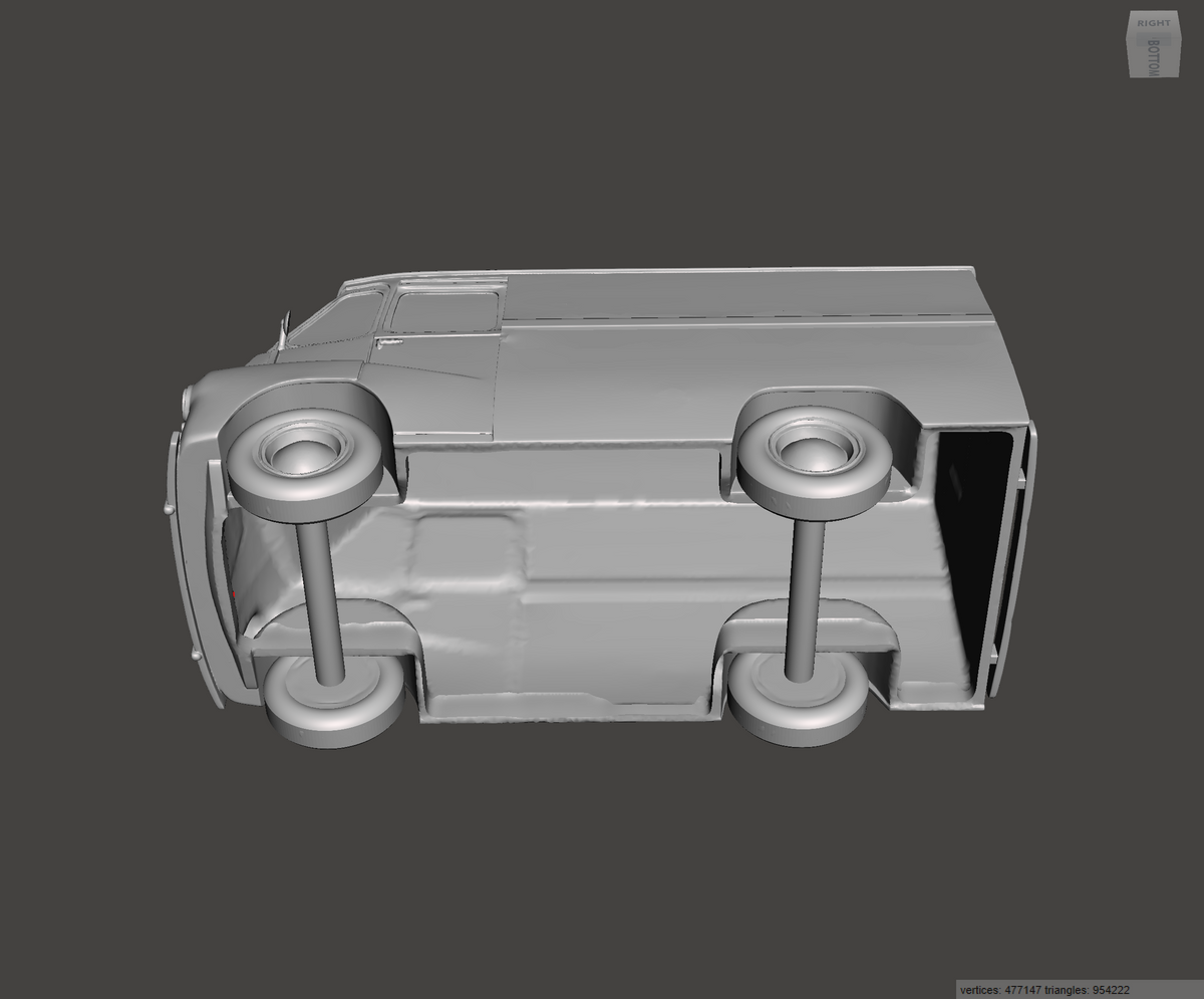 3D Printed Resin Model of Morris LD Van 1952