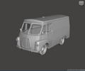3D Printed Resin Model of Morris LD Van 1952