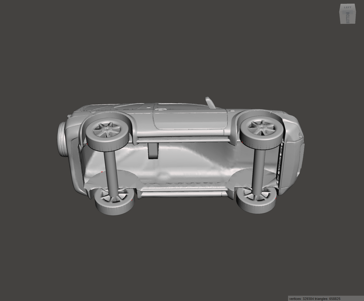 3D Printed Resin Model of Land Rover Feeelander Mk1 3door 2002