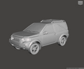 3D Printed Resin Model of Land Rover Freelander Mk1 3door Facelift 2006