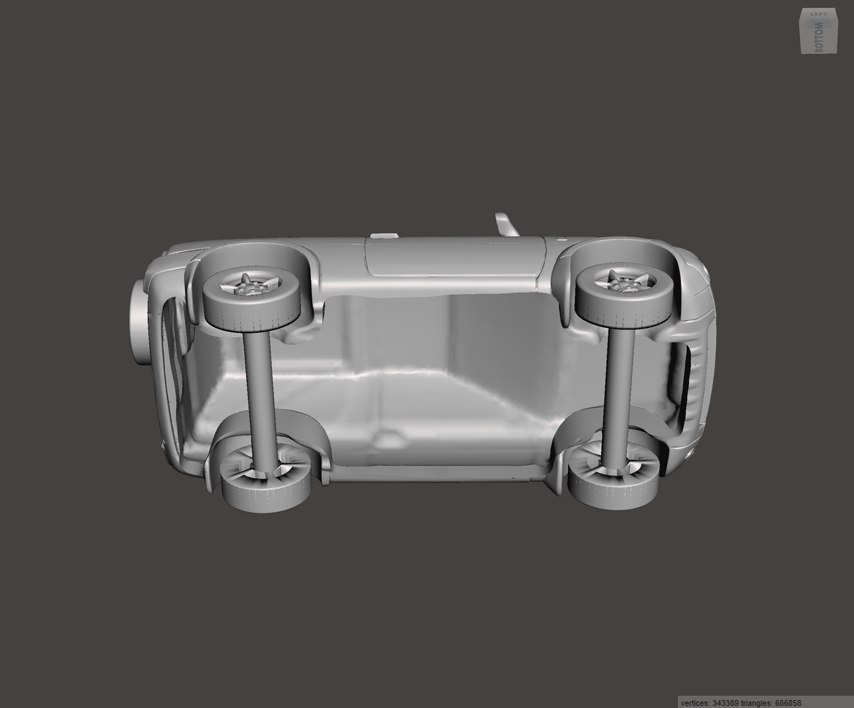 3D Printed Resin Model of Land Rover Freelander Mk1 3door Facelift 2006