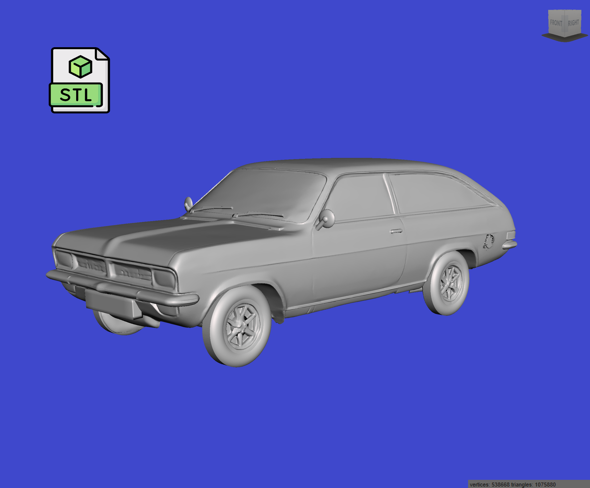 Digital Download of 3D Printed Vauxhall Viva Estate 1973 prescale