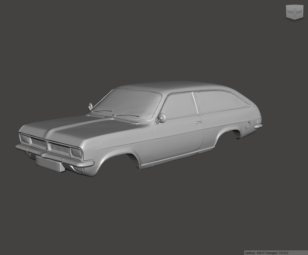 3D Printed Resin Model of Vauxhall Viva HC Estate 1973