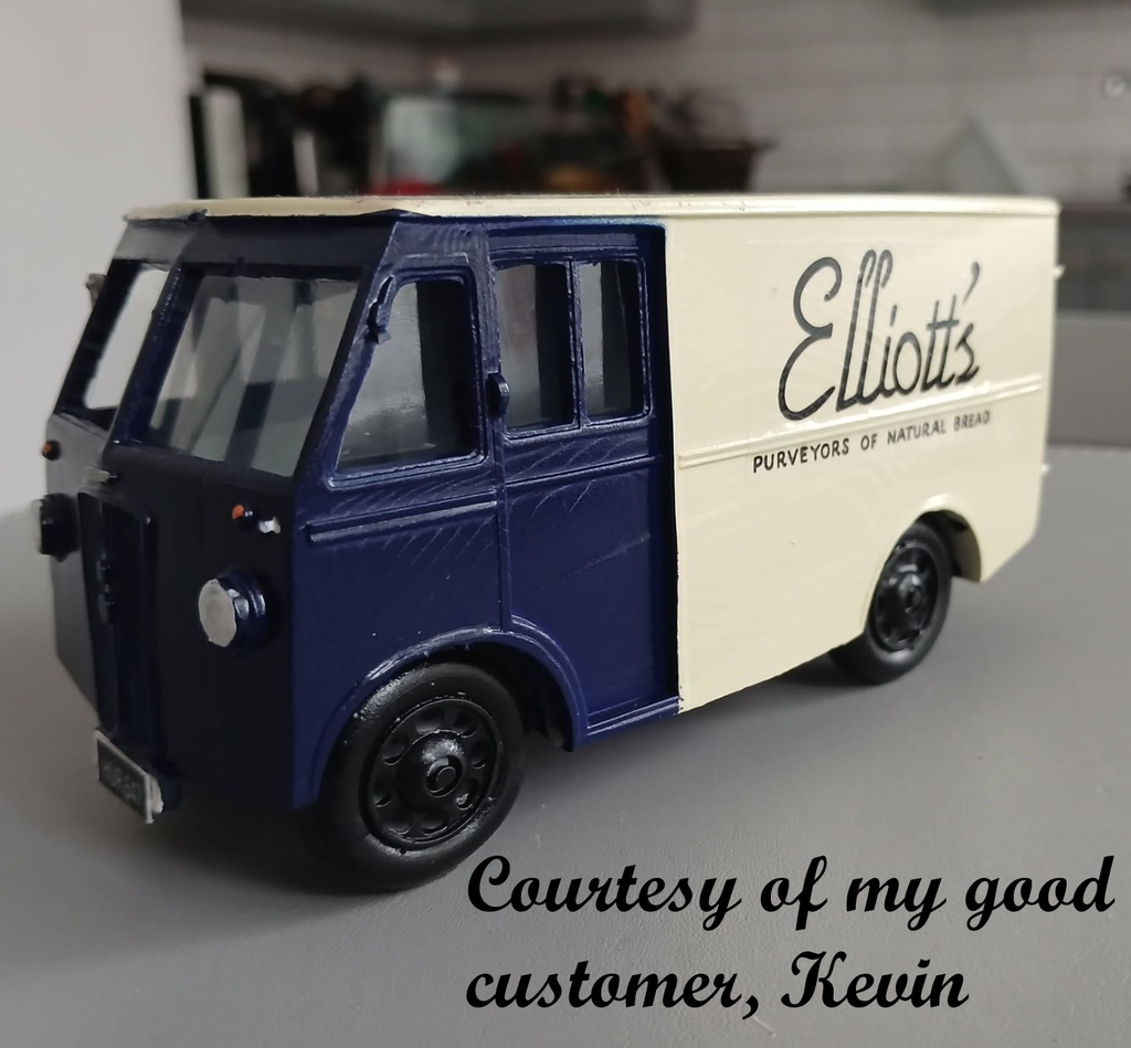3D Printed Resin Model of Morris PV Van 1952