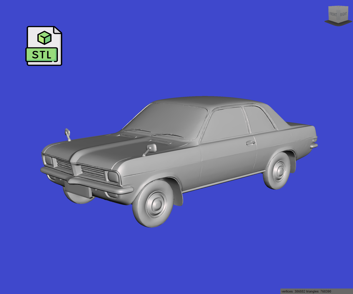 Digital Download of 3D Printed Vauxhall Viva HC 1974 prescale