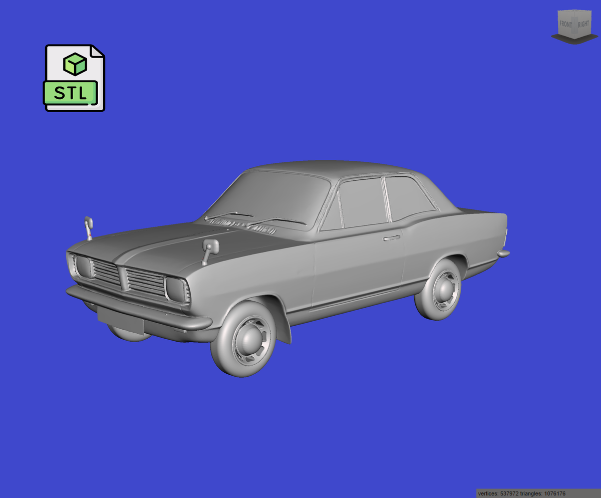 Digital Download of 3D Printed Vauxhall Viva HC 1968 prescale