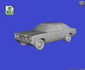 Digital Download of 3D Printed Ford Cortina Mk3 1.6L 1973 prescale