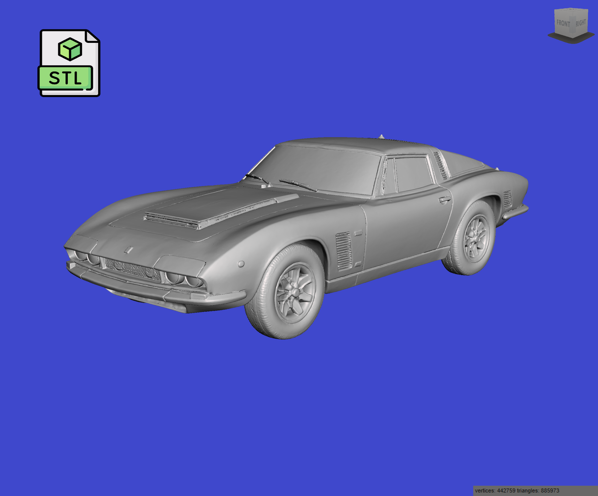 Digital Download of 3D Printed ISO Grifo 1974 prescale