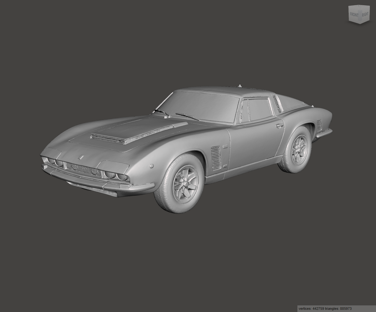 3D Printed Resin Model of ISO Grifo 1974