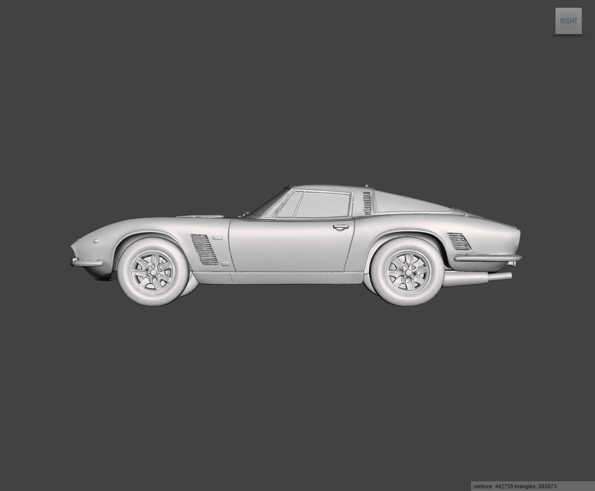 3D Printed Resin Model of ISO Grifo 1974
