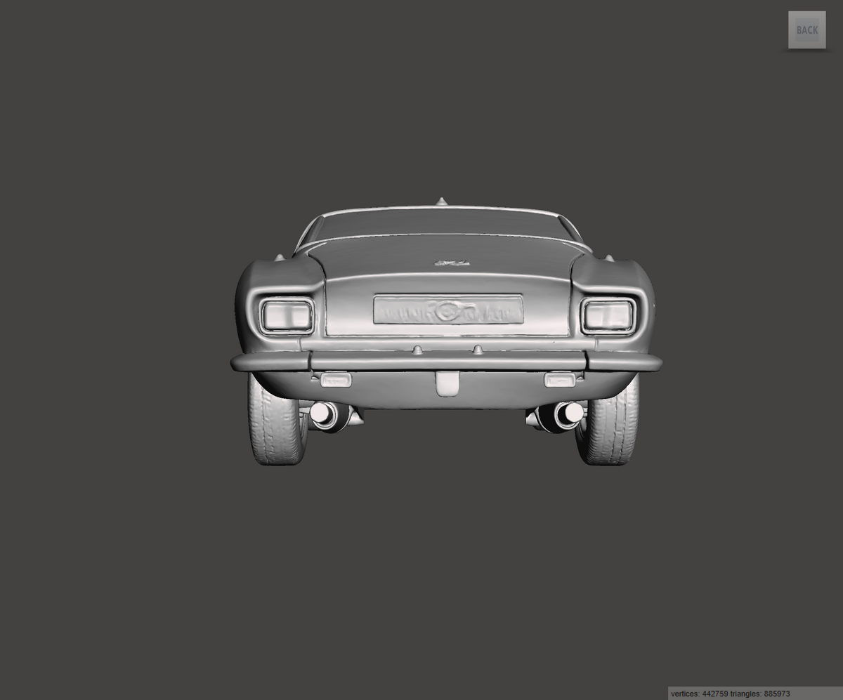 3D Printed Resin Model of ISO Grifo 1974