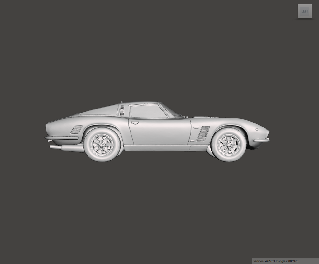 3D Printed Resin Model of ISO Grifo 1974