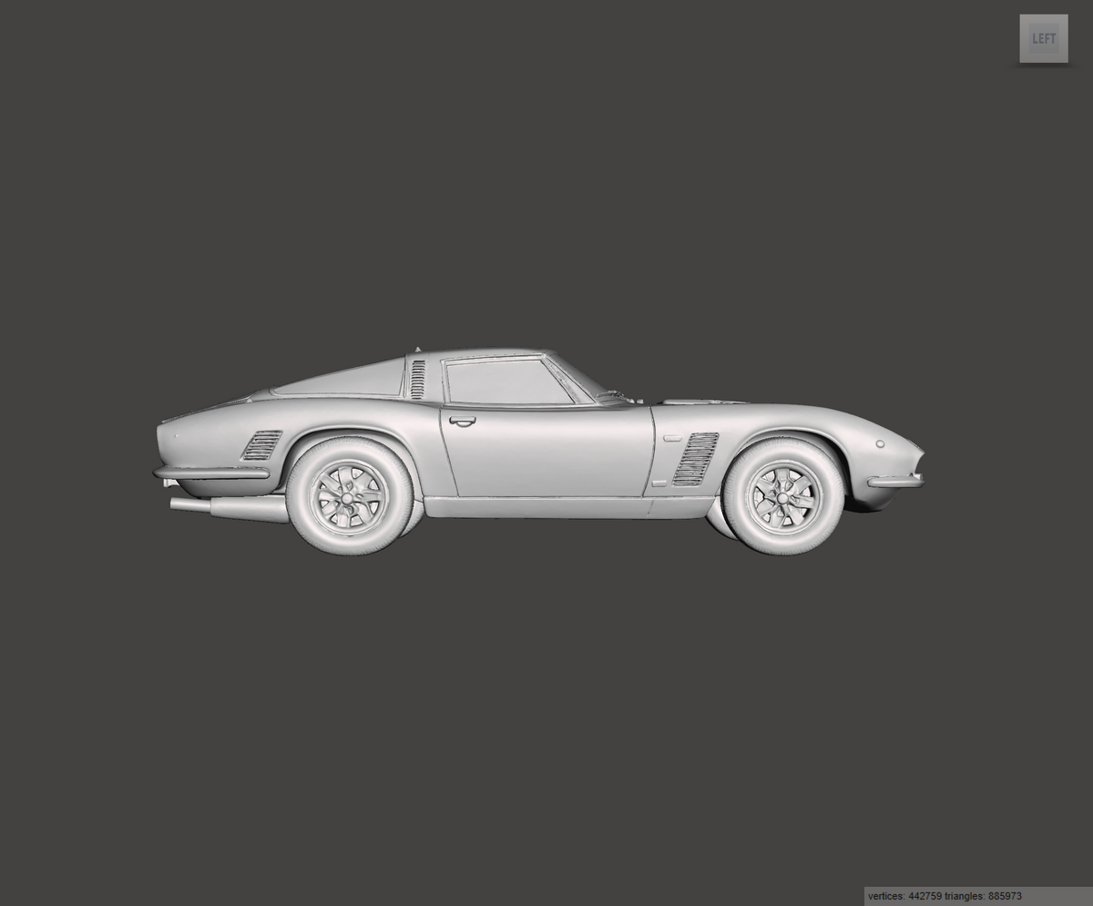 3D Printed Resin Model of ISO Grifo 1974